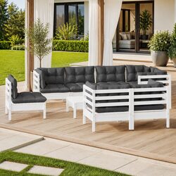 Enhance Your Outdoor Space with a 9 Piece Lounge Set