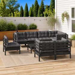 Enhance Your Outdoor Space with This 9 Piece Lounge Set