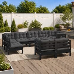 Enhance Your Outdoor Space with This 9 Piece Lounge Set