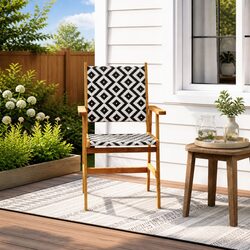 Enhance Your Garden with 4 Solid Acacia Chairs