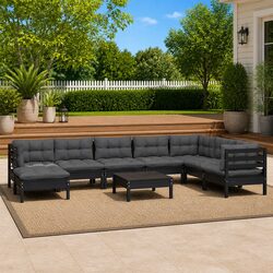Elevate Your Outdoor Space with a 9-Piece Lounge Set