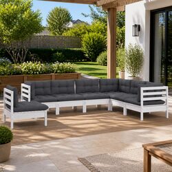 Elevate Your Outdoor Space with 7-Piece Lounge Set