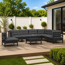 Elevate Your Outdoor Space with an 8-Piece Lounge Set