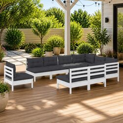 Elegant 10-Piece Outdoor Lounge Set for Your Patio