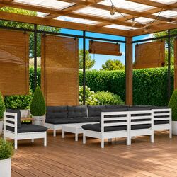 Enhance Your Outdoor Space with This 11-Piece Lounge Set