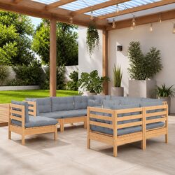 Enhance Your Outdoor Space with 9 Piece Lounge Set