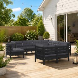 Enhance Your Outdoor Space with a 9-Piece Lounge Set