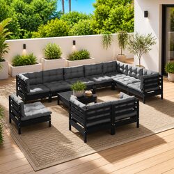 Elevate Your Outdoor Space with This 11-Piece Lounge Set