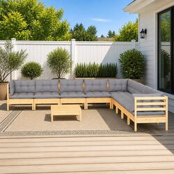 Enhance Your Outdoor Space with a 10-Piece Lounge Set