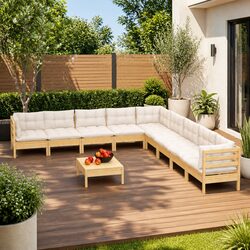 Transform Your Outdoor Space with 10 Piece Lounge Set