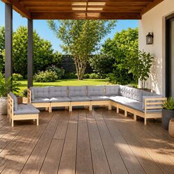 Transform Your Outdoor Space with 11 Piece Lounge Set
