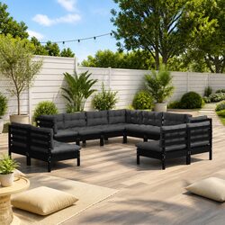 Transform Your Outdoor Space with 11-Piece Lounge Set