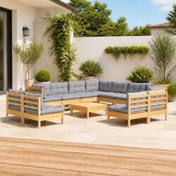 Transform Your Outdoor Space with a 12-Piece Lounge Set