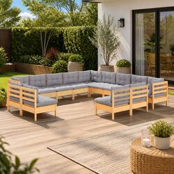 Enhance Your Outdoor Space with a 13-Piece Lounge Set