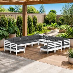 Enhance Your Outdoor Space with 13-Piece Lounge Set