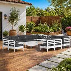 Versatile 14 Piece Patio Furniture Set for Relaxation