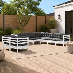 Transform Your Outdoor Space with a 9-Piece Lounge Set