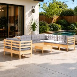 Enhance Your Outdoor Space with a 10-Piece Lounge Set