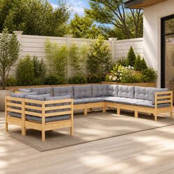 Enhance Your Outdoor Space with a 10 Piece Lounge Set