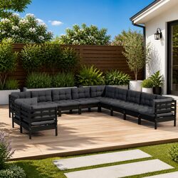Elevate Your Outdoor Space with 11 Piece Garden Lounge Set