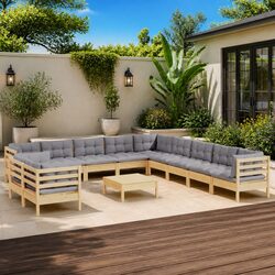 Upgrade Your Outdoor Space with a 12-Piece Lounge Set