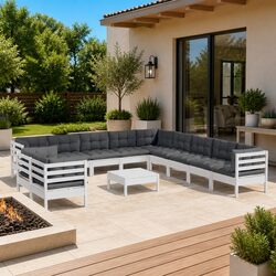 Elevate Your Outdoor Space with 12-Piece Lounge Set