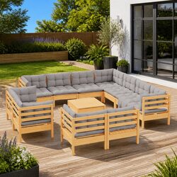 Enhance Your Outdoor Space with 12 Piece Lounge Set