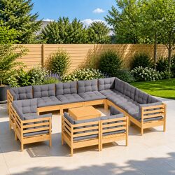 Elevate Your Outdoor Space with This 13 Piece Lounge Set