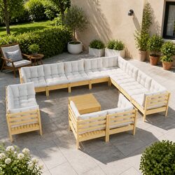 Elevate Your Outdoor Space with a 13-Piece Lounge Set