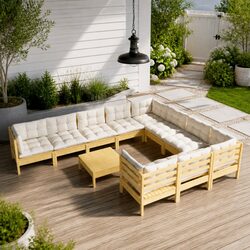 Elevate Your Outdoor Space with 11 Piece Lounge Set