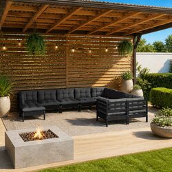 Transform Your Outdoor Space with a 10-Piece Lounge Set