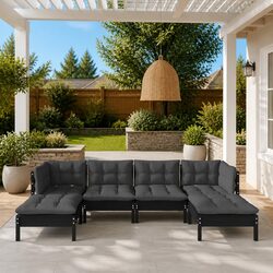 Enhance Your Outdoor Space with This 6-Piece Lounge Set