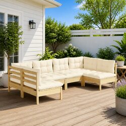 Transform Your Outdoor Space with This 6-Piece Lounge Set