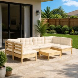 Enhance Your Outdoor Space with a 7-Piece Lounge Set