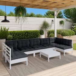 Enhance Your Outdoor Space with 8 Piece Garden Lounge Set