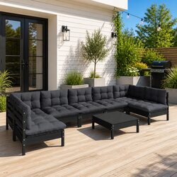Enhance Your Outdoor Space with 8-Piece Lounge Set