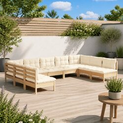 Enhance Your Outdoor Space with a 9-Piece Garden Lounge Set