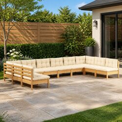 Elevate Your Outdoor Space with This 10-Piece Lounge Set