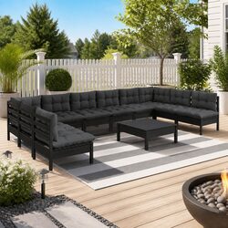 Transform Your Outdoor Space with This 11-Piece Lounge Set