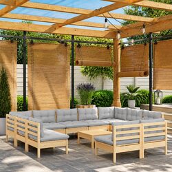 Stylish 12 Piece Outdoor Furniture Set for Relaxation