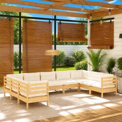 Comfortable Outdoor Lounge Set: 9 Piece Patio Furniture
