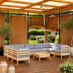 Transform Your Outdoor Space with This 10-Piece Lounge Set