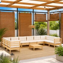 Elevate Your Outdoor Space with 11 Piece Lounge Set