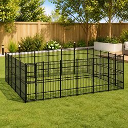 Spacious Outdoor Dog Kennel for Play and Exercise