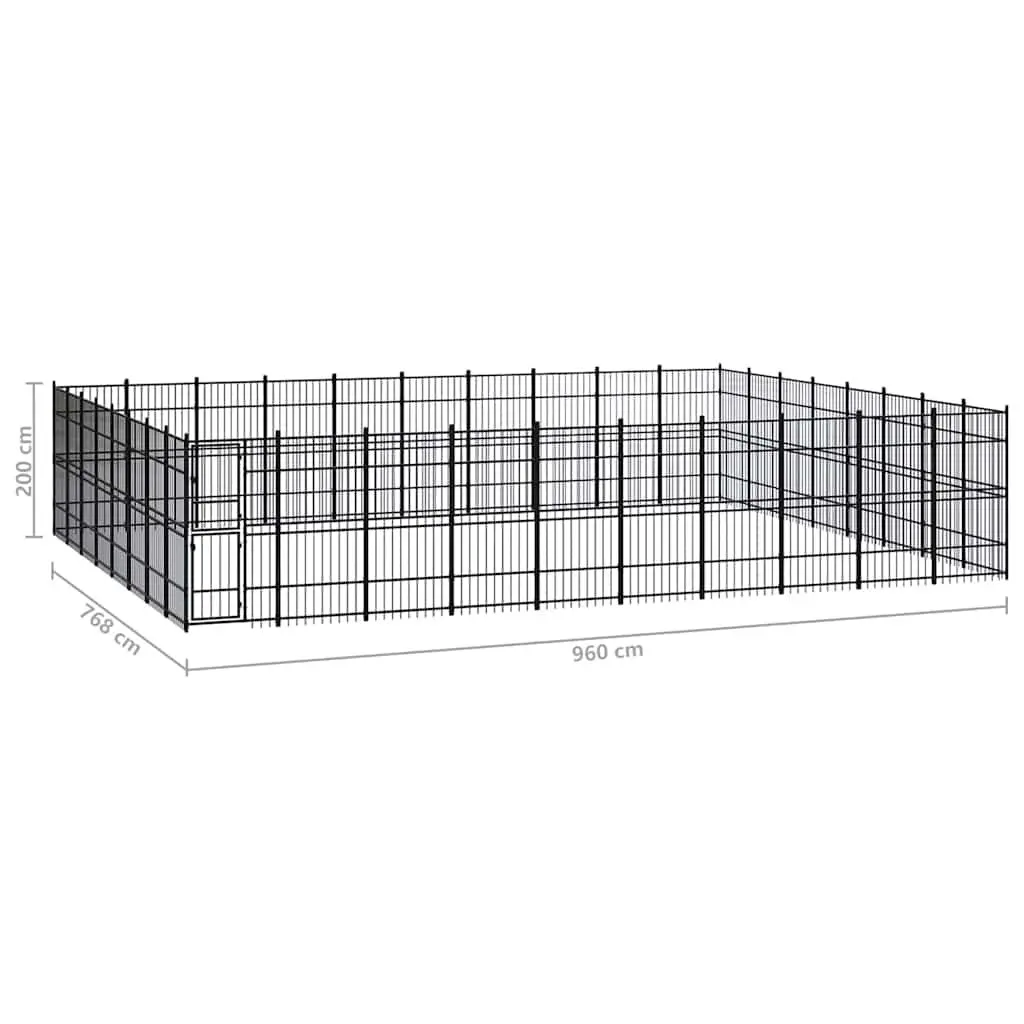 Dog Kennel Large Steel Outdoor Exercise Enclosure Play Pen Run