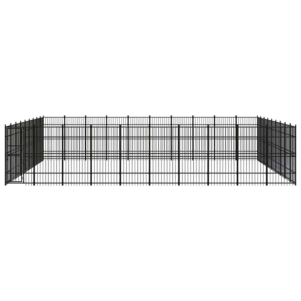 Dog Kennel Outdoor Steel Exercise Run Enclosure Spacious Safe Area