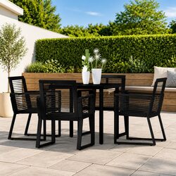 Enhance Your Outdoor Space with a Black Garden Dining Set