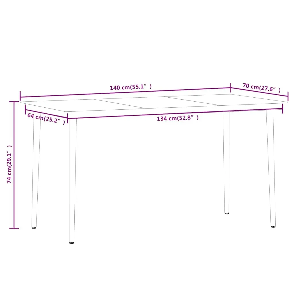 Garden Dining Set 5 Piece Outdoor Table with Glass Top and Rattan Chairs Black Steel