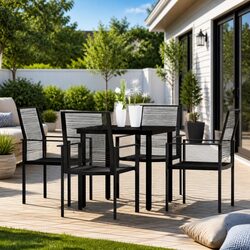 Elevate Your Outdoor Space with This 5-Piece Dining Set