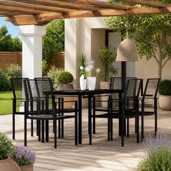 Enhance Your Outdoor Space with a 7 Piece Dining Set